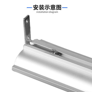 Cabinet Handle Free Corner Bracket Carbon Steel Plated Durable For Cupboard Modern Simple Style - Product Image 4