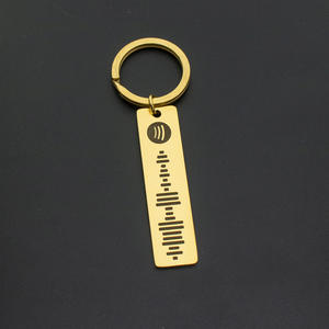Llaveros de metal de alta calidad logotipo personalizado clave <span class=keywords><strong>al</strong></span> por mayor música potify código de canción llavero de acero inoxidable CÓDIGO DE <span class=keywords><strong>Spotify</strong></span> llaveros - Product Image 5