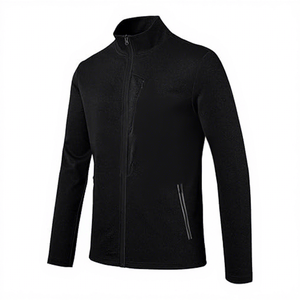 Ensemble de survêtements d'hiver pour hommes, 2 pièces, manches longues, fermeture éclair intégrale, polaire, vêtements de sport, course à pied, jogging, gym, vêtements décontractés, légers - Product Image 2
