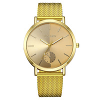 Montre homme tendance à cadran unique, bracelet en maille plastique, montre-bracelet à quartz, vente chaude, directement de l'usine
