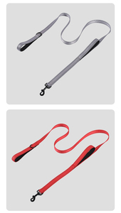 สายจูงสุนัขไนลอนสีม่วงแบบสะท้อนแสงสำหรับฝึกสุนัขเดินและวิ่ง - Product Image 3
