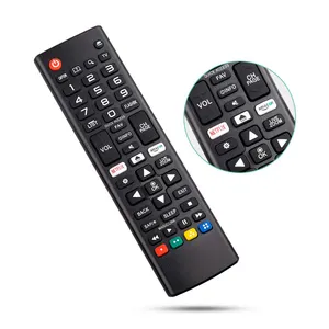 JY-2048 Pengaturan Mudah Pengganti Sakelar Remote Control Hitam Pintar untuk TV LCD Kode LG