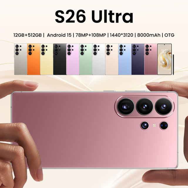 2026 New 5G Smartphone 6.7 Inch HD Screen 16GB+1TB Android 14 Cell Phone Unlocked Dual SIM Mobile Phone Celulares