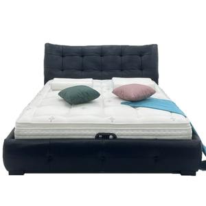 <span class=keywords><strong>Lit</strong></span> capitonné moderne <span class=keywords><strong>marron</strong></span> avec tête <span class=keywords><strong>de</strong></span> <span class=keywords><strong>lit</strong></span> haute - Taille et couleur personnalisables - Product Image 3