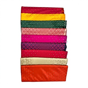 Banarasi Semi Georgette Eco-Friendly Stain Resistant Saree Party Wear Wedding Festival Ethnic Handcrafted Designer - Product Image 1