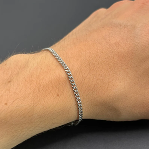 Bracelet personnalisé pour homme en acier inoxydable, style <span class=keywords><strong>gourmette</strong></span>, figaro, corde, byzantine, queue de renard, chaîne serpent, bijoux gravés sur mesure - Product Image 2