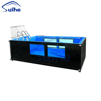 Piscine en conteneur maritime Suihe de 20 pieds et 40 pieds en vente, maison préfabriquée en conteneur avec piscine