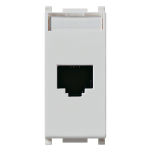 Conector de Red RJ45 Cat5e UTP 110, Placa de Pared Ethernet Plateada - Product Image 1
