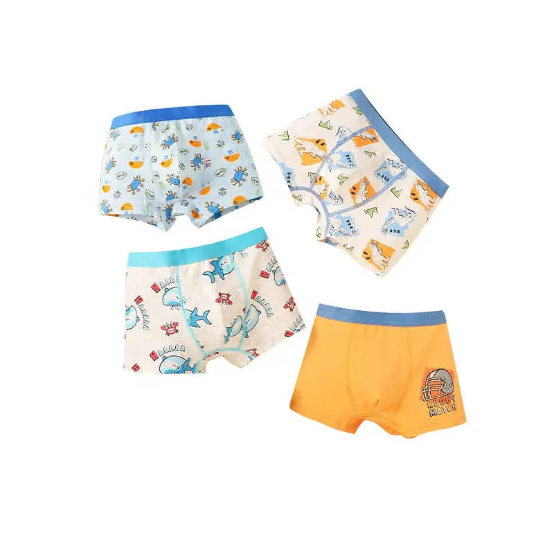 Wholesale four seasons stretch 5A cotton comfortable children's boy 2-14 years old kids boy underwear Plus Size Underwear