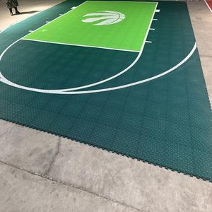 25cm x 25cm PP Carrelage en plastique portable à emboîtement pour terrain de sport en plein air adapté aux terrains de basket-ball/tennis/volley-ball <span class=keywords><strong>NBA</strong></span> - Product Image 4