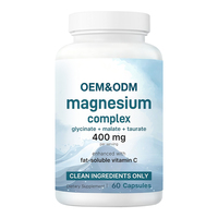 Capsules de Magnésium Chélaté (Glycinate, Taurate, Malate) OEM ODM – Complément Alimentaire 60 Gélules