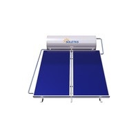 Chauffe-eau solaire extérieur à plaque plate de qualité marine 200L, réservoir SUS316L, 0,6 MPa, thermosiphon pressurisé, alimentation en eau à haute salinité