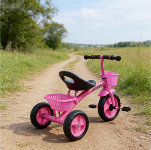 Tricycles pour enfants à pédales, disponibles pour l'extérieur et l'intérieur, avec paniers et compartiments de rangement pour bébés - Product Image 6