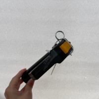Porte-clés mousqueton tressé en aluminium de 120 ml avec poignée de protection, logo personnalisable, écologique, pour camping et randonnée