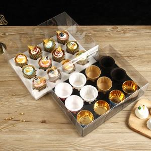 Boîtes à cupcakes transparentes XJH et emballages pour gâteaux, boîtes à biscuits avec fenêtre, porte-muffins, porte-dragées, contenants à desserts - Product Image 1