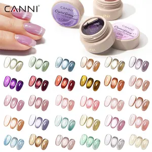 2024 CANNI 5G ใหม่คริสตัลกาแล็กซี่ Cat Eye Gel 30 สีประกายแมวตา Glitter เจลยาทาเล็บ