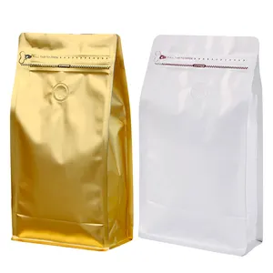 Best Selling Compostable Aluminum Foil Seal Flat Bottom Bag Food Ziplock Snack Food Packaging Pouch