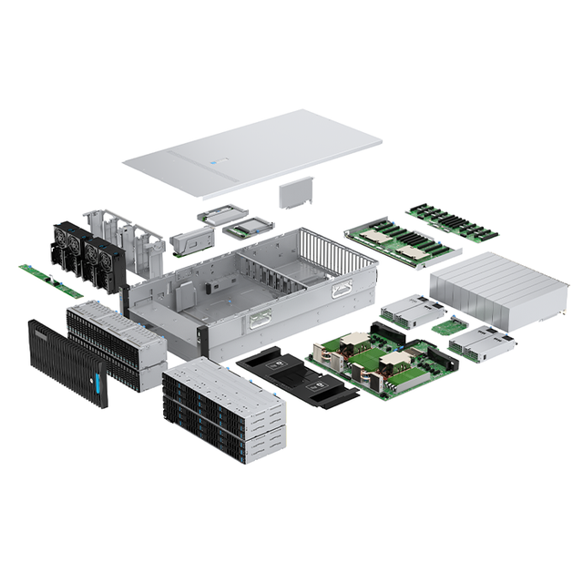 LX Next-generation Efficient-cooling G7466M6 Dual-socket AMD EPYC 9004/9005 Rack-mounted GPU Server 24GB DDR5 10 Double-width