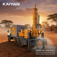 Foreuse de puits d'eau montée sur camion Kaiyan, profondeur de forage max. 400 m, forage de 100-300 mm pour projets d'eau dans les déserts du Moyen-Orient