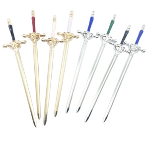 DIY Creative Sword Hair Stick <strong>Hairpins</strong> Headwear <strong>Chinese</strong> Style Sword Hair Fork Buns Punk <strong>Hairpin</strong> Women Trendy Hair Accessories - Product Image 1