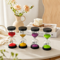 Reloj de Arena, Reloj de Arena Colorido para Gestión del Tiempo, 1/3/5/10/15/30 Minutos, Reloj de Arena Decorativo, Regalo para Niños