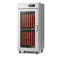Armoire de séchage rotative commerciale 360° en acier inoxydable suspendue 220V avec garantie 1 an pour saucisses et grains de café