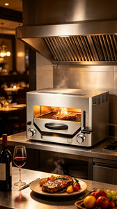 Horno Asador Comercial a Gas para Steakhouse, Equipo de Cocina, Asador de Alta Temperatura Cerrado para Res, con/sin Gabinete - Product Image 5