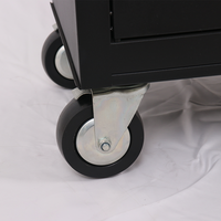 Armoire à outils professionnelle en acier multi-tiroirs avec roulettes, boîte d'atelier sur roulettes pour mécaniciens, support OBM