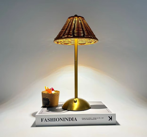 Lampe de table LED sans fil rechargeable en métal, <span class=keywords><strong>design</strong></span> floral, à commande tactile, pour salon, salle à manger, chambre à coucher, chevet - Product Image 5