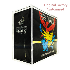 Custom Acrylic Elite Trainer Box ETB UPC BB Yugioh Display Pokemon MTG TCG Ultra Premium Collection Japanese Booster Box Case
