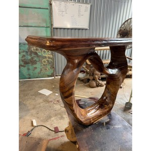 Mesa <span class=keywords><strong>Consola</strong></span> <span class=keywords><strong>Vintage</strong></span>, Mesa de Estilo Rústico con Tablero de Madera Maciza, Muebles Hechos a Mano, Mesa de Salón, Regalo de Inauguración - Product Image 5