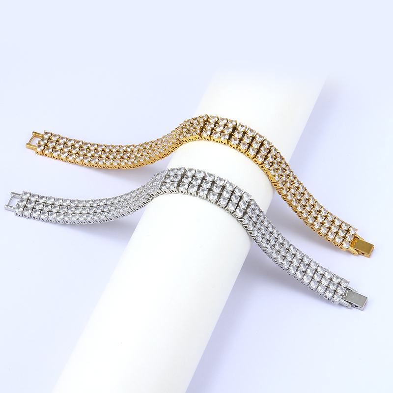 Fashion Zircon Chain Bracelet Rhinestone Tennis