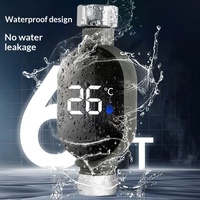 Termómetro de Baño para Bebés, Accesorio de Ducha con Pantalla LED, Energía Solar, Diseño Moderno, Indicador de Temperatura del Agua