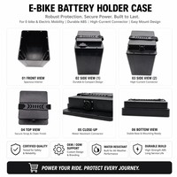 Caja de batería personalizada de ABS y PC, carcasa vacía 13S6P para bicicleta eléctrica, precisión 18650 para paquete de baterías de litio, almacenamiento de energía, modelo OEM O 2670
