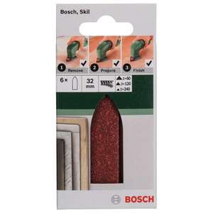 BOSCH - 2609256A41 Jeu de feuilles abrasives pour ponceuse delta, adaptateur (6 pièces) -EAN 3165140614573 ABRASIFS PAPIERS ABRASIFS - Product Image 2