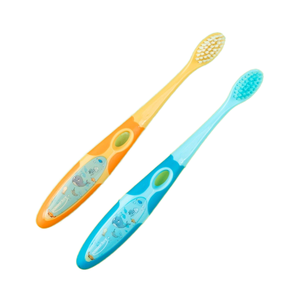 Factory Kids Toothbrush Soft PBT Cerdas com Padrão Bonito Plastic Handle Colorido Toothbrush Fornecedor para Bebês Caixa Embalada - Product Image 1