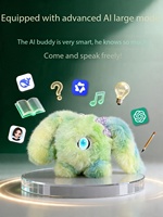 Poupée Chatbot IA Multilingue Compagnon Émotionnel Décoration de Bureau avec Wi-Fi et Contrôle par Application Écran TFT - Jouet Cadeau de Noël