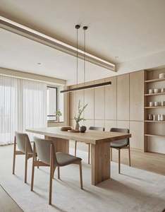 Dressing sur mesure de style européen moderne pour appartements et villas, réglable pour une utilisation hôtelière, panneau en contreplaqué, bois - Product Image 6