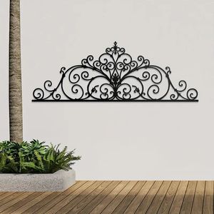 Décoration murale en fer noir avec design artistique pour chambre à coucher, salon, bureau et décoration intérieure contemporaine - Product Image 6