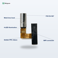 Module de caméra endoscopique MIPI 1MP, caméra CMOS 4 x 15 mm avec 4 LED et champ de vision de 100 degrés pour endoscope à double canal