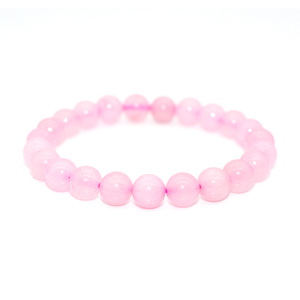 Perles en pierre naturelle pour hommes, bracelets de perles de pierre naturelle de haute qualité, à Quartz Rose, 4/6/8/10/12MM