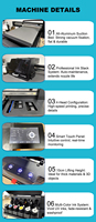 Impresora UV plana para pequeñas empresas 6090 con 3 cabezales Epson i3200 i1600 xp600, impresora digital de inyección de tinta UV para cajas de regalo y acrílico