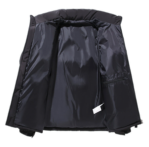 Giacca Casual da uomo a anatra bianca cappotto invernale colletto con chiusura a cerniera breve moda transfrontaliera per coppie giovani - Product Image 2