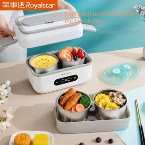 Royalstar Điện Cách Nhiệt Hộp Ăn Trưa Sưởi Ấm Thép Không Gỉ Tạo Tác Văn Phòng USB/Pin Gạo Nóng Hấp Thực Phẩm Bữa Ăn Nóng - Product Image 5