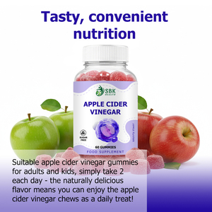 Gummies au vinaigre de cidre de pomme pour la santé, 60 unités, sans sucre, soutien digestif, complément alimentaire avec AV Gummies – Meilleures ventes - Product Image 2