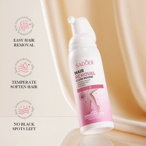 Mousse <span class=keywords><strong>d</strong></span>épilatoire naturelle et biologique 100 ml, sans douleur, pour une épilation rapide et facile des poils indésirables chez la femme, convient à tous les types de peau. - Product Image 4