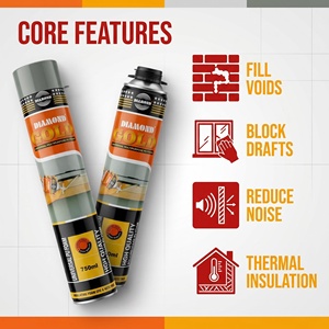 Prix Usine <span class=keywords><strong>Mousse</strong></span> <span class=keywords><strong>Polyuréthane</strong></span> Composée en Spray 750ml Isolation Personnalisée Excellent Prix Ignifuge Robuste pour Travaux de Boiseries et Construction - Product Image 4