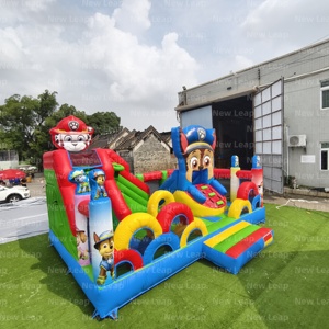 19.6ft yuedong Inflatable Combo trượt nhà bị trả lại những trở ngại nhảy công viên Dual Lane trượt - Product Image 6