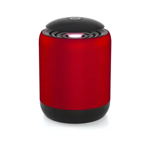 Haut-parleurs avec boîtier en aluminium, produit authentique, avec éclairage LED, portable, sans fil, port usb et bluetooth