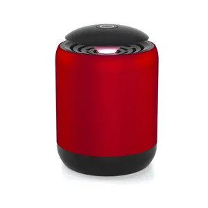 Altavoces inalámbricos portátiles con iluminación LED, caja de aluminio, mini usb, bluetooth